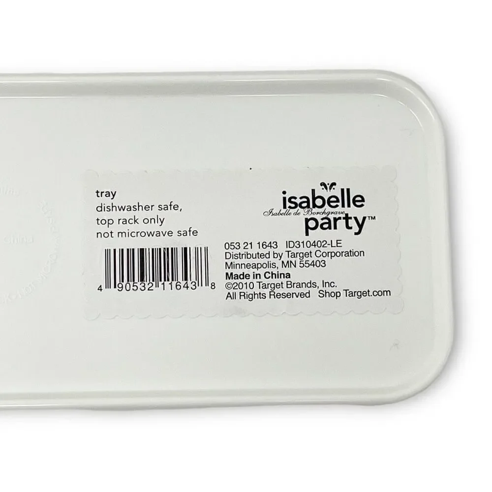 Target Isabelle de Borchgrave Party Melamine Serving Tray Platter Two Fall Decor